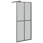 Vidaxl inloopdouchescherm 90x195 cm donker gehard glas - afbeelding 2