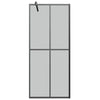 Vidaxl inloopdouchescherm 90x195 cm donker gehard glas