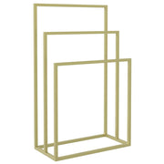 Vidaxl handdoekenrek vrijstaand 48x24x79 cm ijzer goudkleurig - afbeelding 2