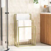 Vidaxl handdoekenrek vrijstaand 48x24x79 cm ijzer goudkleurig - afbeelding 3