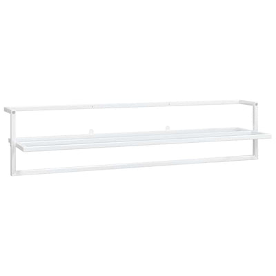 Vidaxl handdoekenrek 95x25x22 cm ijzer wit
