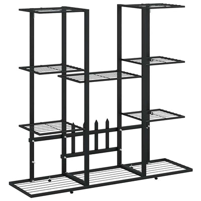 Vidaxl bloemenstandaard 94,5x25x89 cm ijzer zwart