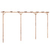 Vidaxl pergola 385x40x205 cm bamboe