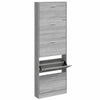 Vidaxl schoenenkast 59x17x169 cm bewerkt hout grijs sonoma eikenkleur