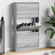 Vidaxl schoenenkast 59x17x108 cm bewerkt hout grijs sonoma