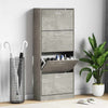 Vidaxl schoenenkast 63x24x147 cm bewerkt hout betongrijs