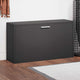 Vidaxl schoenenbank zwart 80x24x45 cm bewerkt hout