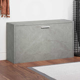 Vidaxl schoenenbank 80x24x45 cm bewerkt hout betongrijs - afbeelding 1