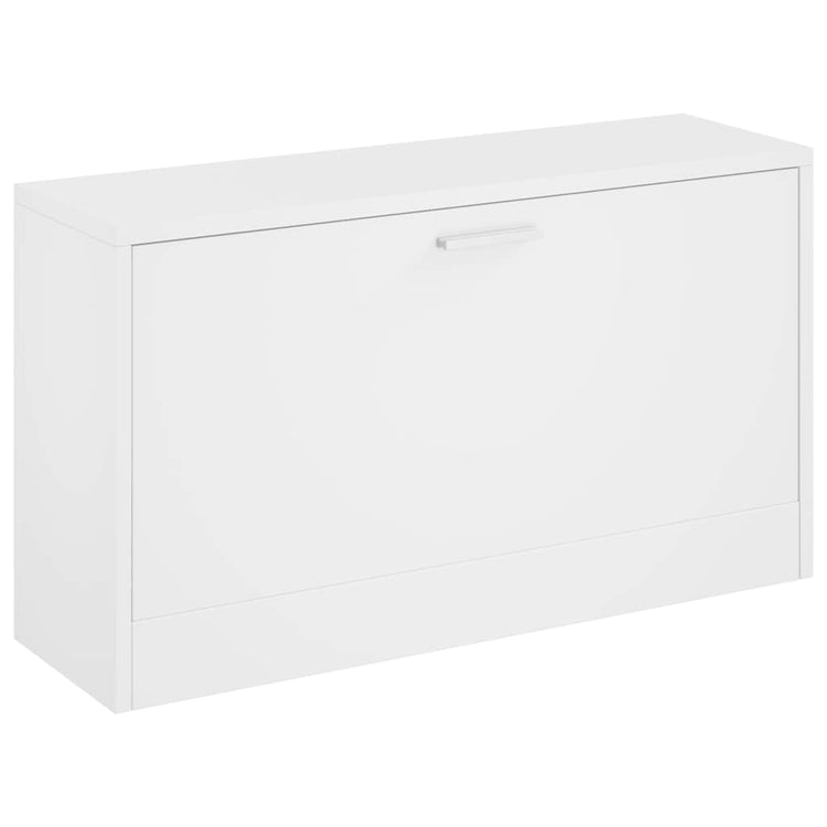 Vidaxl schoenenbank hoogglans wit 80x24x45 cm bewerkt hout