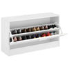 Vidaxl schoenenbank hoogglans wit 80x24x45 cm bewerkt hout