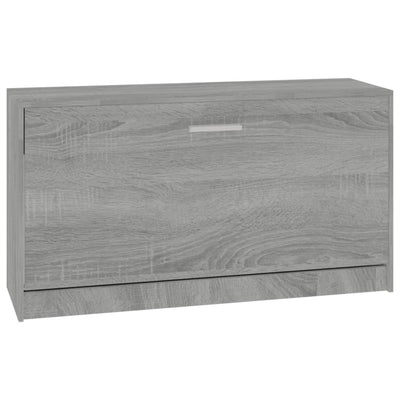 Vidaxl schoenenbank 80x24x45 cm bewerkt hout grijs sonoma eikenkleur