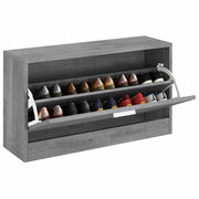 Vidaxl schoenenbank 80x24x45 cm bewerkt hout grijs sonoma eikenkleur - afbeelding 3