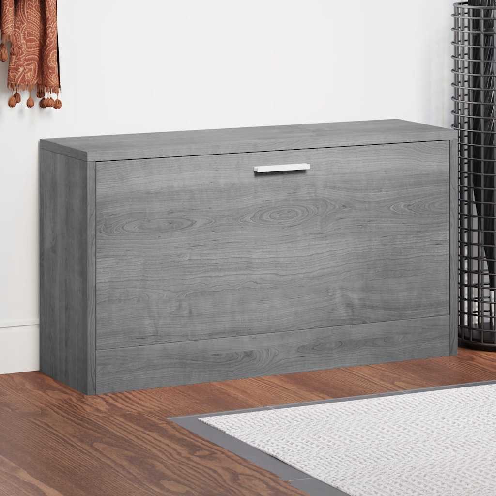 Vidaxl schoenenbank 80x24x45 cm bewerkt hout grijs sonoma eikenkleur