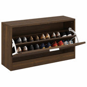 Vidaxl schoenenbank 80x24x45 cm bewerkt hout bruin eikenkleur - afbeelding 3
