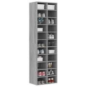 VidaXL Schoenenkast 54x34x183 cm bewerkt hout grijs sonoma eikenkleur - afbeelding 3