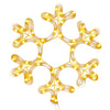 Vidaxl kerstfiguur sneeuwvlok met 48 warmwitte led's 27x27 cm
