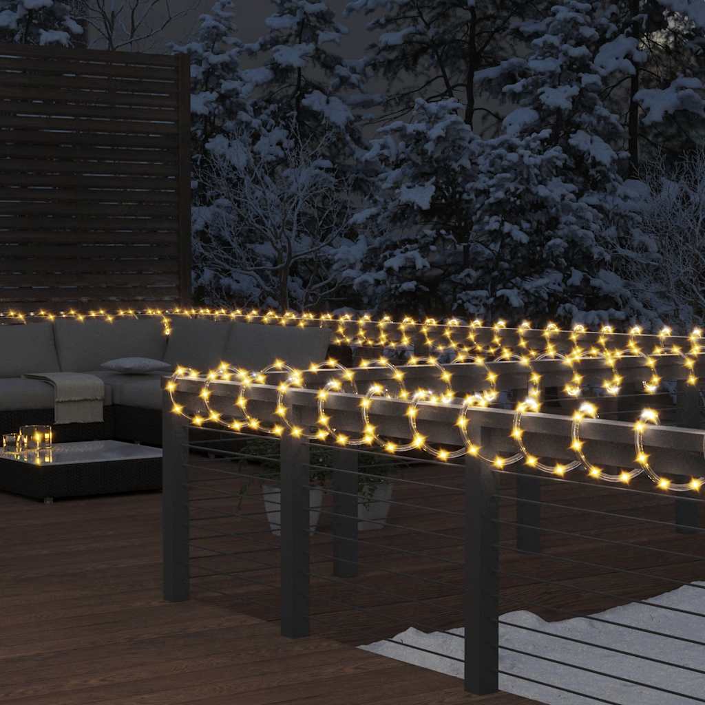 Vidaxl lichtslinger met 480 led's warmwit 20 m pvc