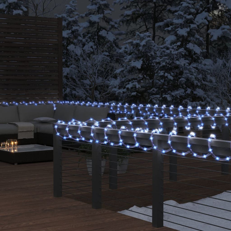 VidaXL Lichtslinger met 120 LED's koudwit 5 m PVC