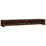 Vidaxl monitorstandaard 100x24x13 cm bewerkt hout gerookt eikenkleurig - afbeelding 2