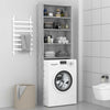 Vidaxl wasmachinekast 64x24x190 cm grijs sonoma eikenkleurig