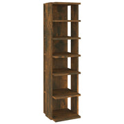 Vidaxl schoenenrek 27,5x27x102 cm bewerkt hout gerookt eikenkleurig - afbeelding 2