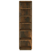 Vidaxl schoenenrek 27,5x27x102 cm bewerkt hout gerookt eikenkleurig - afbeelding 3