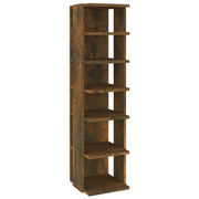 Vidaxl schoenenrekken 2 st 27,5x27x102 cm bewerkt hout gerookt eiken - afbeelding 3