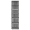 Vidaxl schoenenrek 27,5x27x102 cm bewerkt hout grijs sonoma