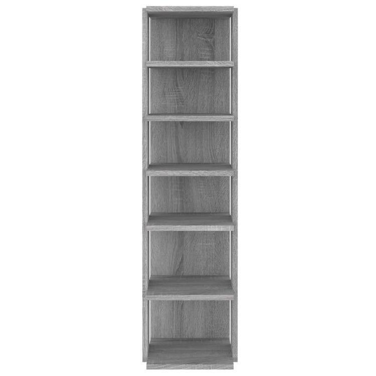Vidaxl schoenenrek 27,5x27x102 cm bewerkt hout grijs sonoma