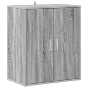 Vidaxl schoenenkast 60x35x70 cm bewerkt hout grijs sonoma eikenkleurig - afbeelding 2