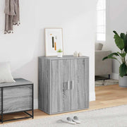 Vidaxl schoenenkast 60x35x70 cm bewerkt hout grijs sonoma eikenkleurig - afbeelding 1