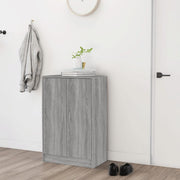 VidaXL Schoenenkast 60x35x92 cm bewerkt hout grijs sonoma eikenkleurig - afbeelding 3