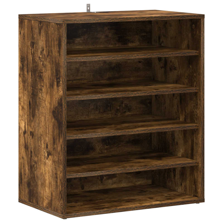 Vidaxl schoenenkast 60x35x70 cm bewerkt hout gerookt eikenkleurig