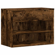 Vidaxl schoenenbank 60x30x45 cm bewerkt hout gerookt eikenkleurig - afbeelding 2