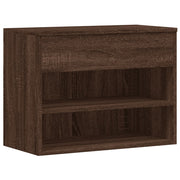 Vidaxl schoenenbank 60x30x45 cm bewerkt hout bruin eikenkleur - afbeelding 2