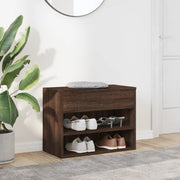 Vidaxl schoenenbank 60x30x45 cm bewerkt hout bruin eikenkleur - afbeelding 3