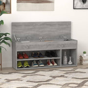 Vidaxl schoenenbank 105x30x45 cm bewerkt hout grijs sonoma eikenkleur - afbeelding 1
