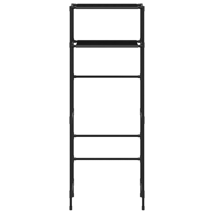 Vidaxl toiletrek 2-laags 53,5x28x143 cm ijzer zwart