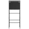 Vidaxl opbergrek voor boven wasmachine 2-laags 71x29,5x170,5 cm zwart