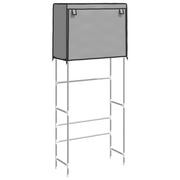 Vidaxl opbergrek voor boven wasmachine 2-laags 71x29,5x170,5 cm grijs - afbeelding 2