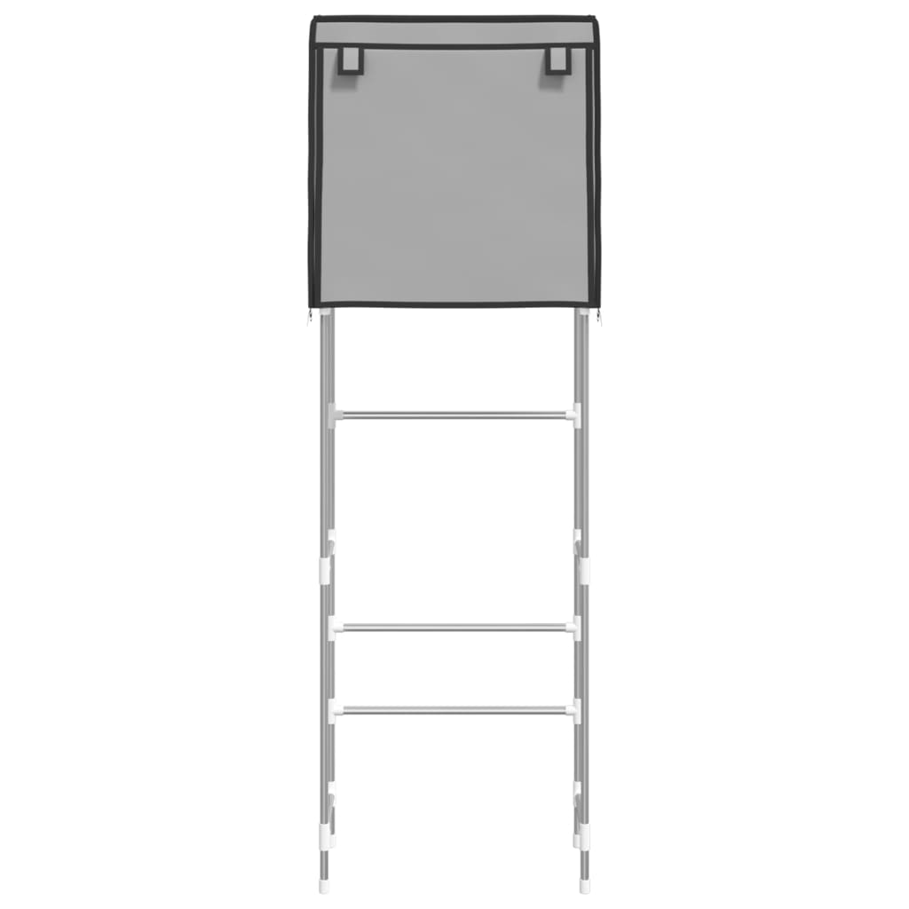 VidaXL Toiletrek 2-laags 56x30x170 cm ijzer grijs