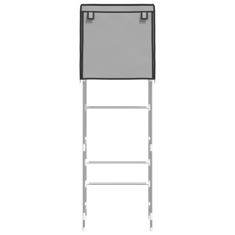 VidaXL Toiletrek 2-laags 56x30x170 cm ijzer grijs