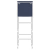 Vidaxl toiletrek 2-laags 56x30x170 cm ijzer blauw