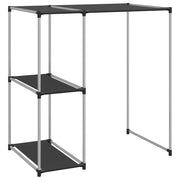 Vidaxl opbergrek voor boven wasmachine 87x55x90,5 cm ijzer zwart - afbeelding 2