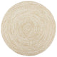 Vidaxl vloerkleed handgemaakt 240 cm jute wit en bruin