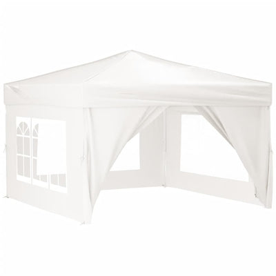 Vidaxl partytent inklapbaar met zijwanden 3x3 m wit