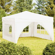 Vidaxl partytent inklapbaar met zijwanden 3x3 m wit - afbeelding 1