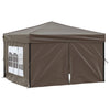 Vidaxl partytent inklapbaar met zijwanden 3x3 m taupe