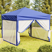 Vidaxl partytent inklapbaar met zijwanden 3x3 m blauw - afbeelding 1