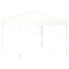 Vidaxl partytent inklapbaar met zijwanden 3x3 m wit